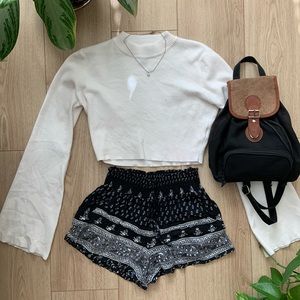 Boho patterned shorts